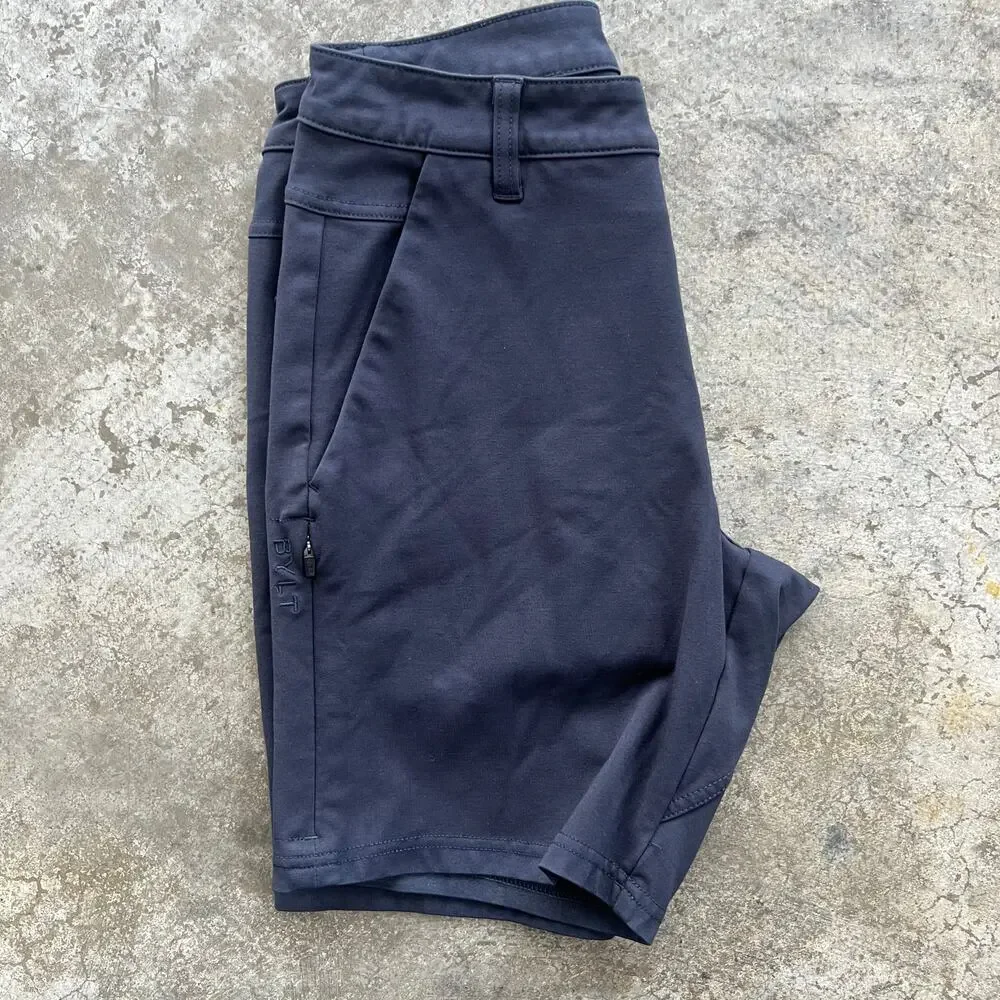 BYLT Premium Basics Everyday Short 8" Navy Blue 30 - Picture 5 of 13